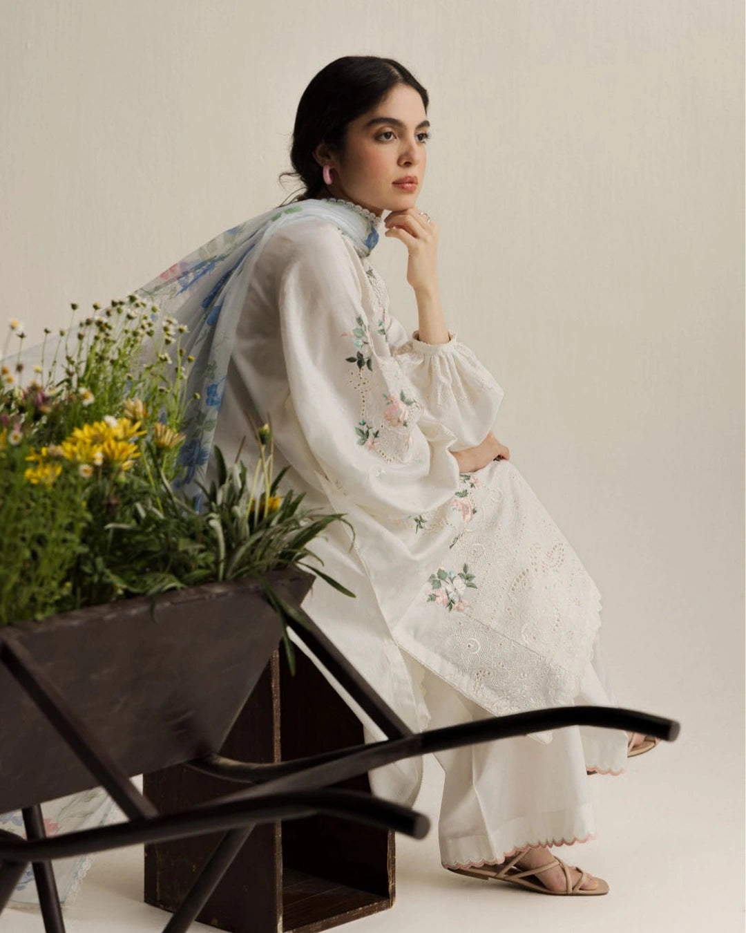 Coco By Zara Shahjahan Embroidered Lawn 3-Piece Unstitched Suit (Arlo-7A)