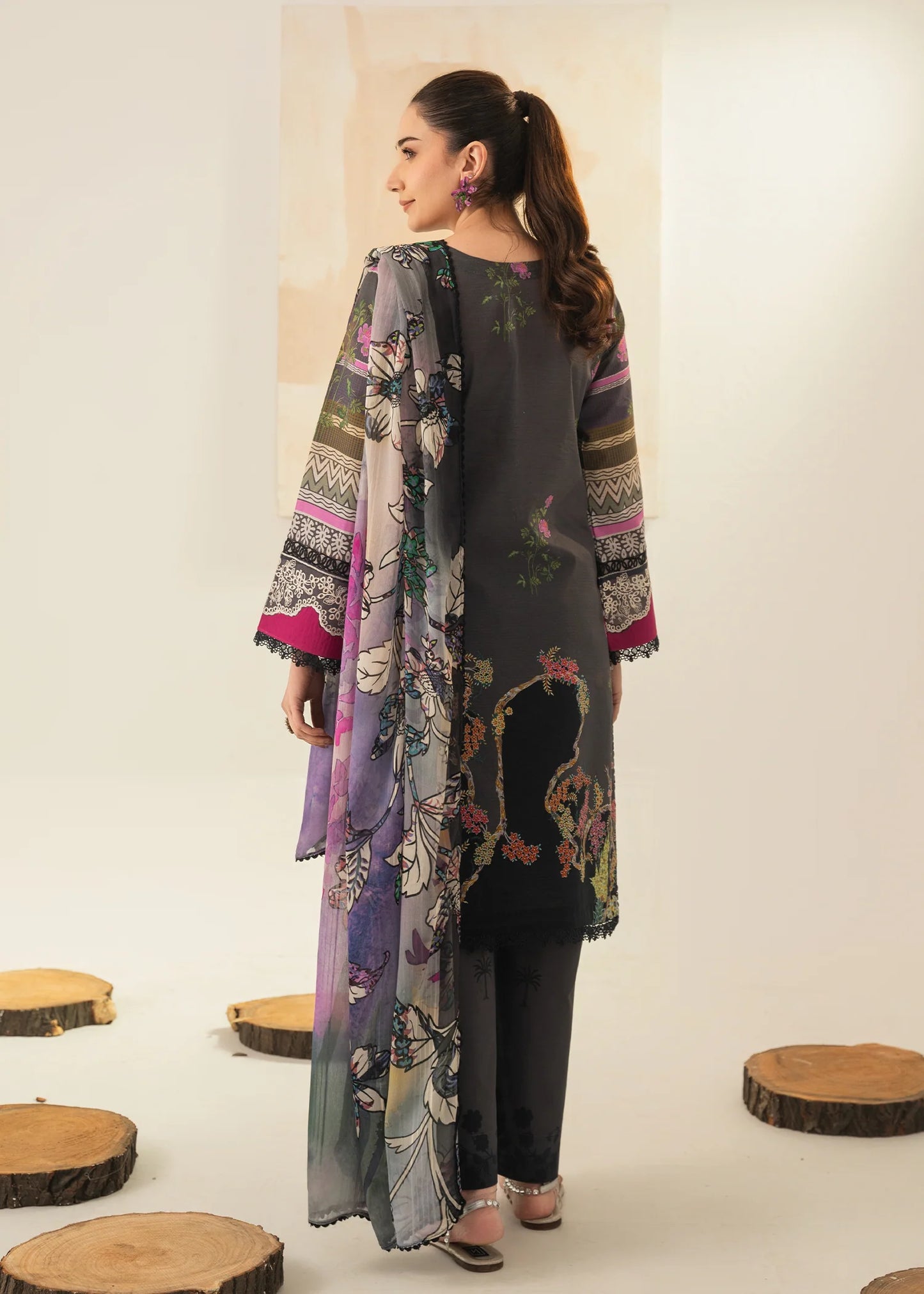 Amal Solace by Allys - Embroidered Chikankari 3 Piece Stitched Suit (DL – 06)