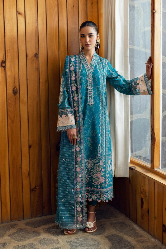 Qalamkar Qlinekari Inlays – Chikankari Embroidered Lawn Ready to Wear (DC #10)