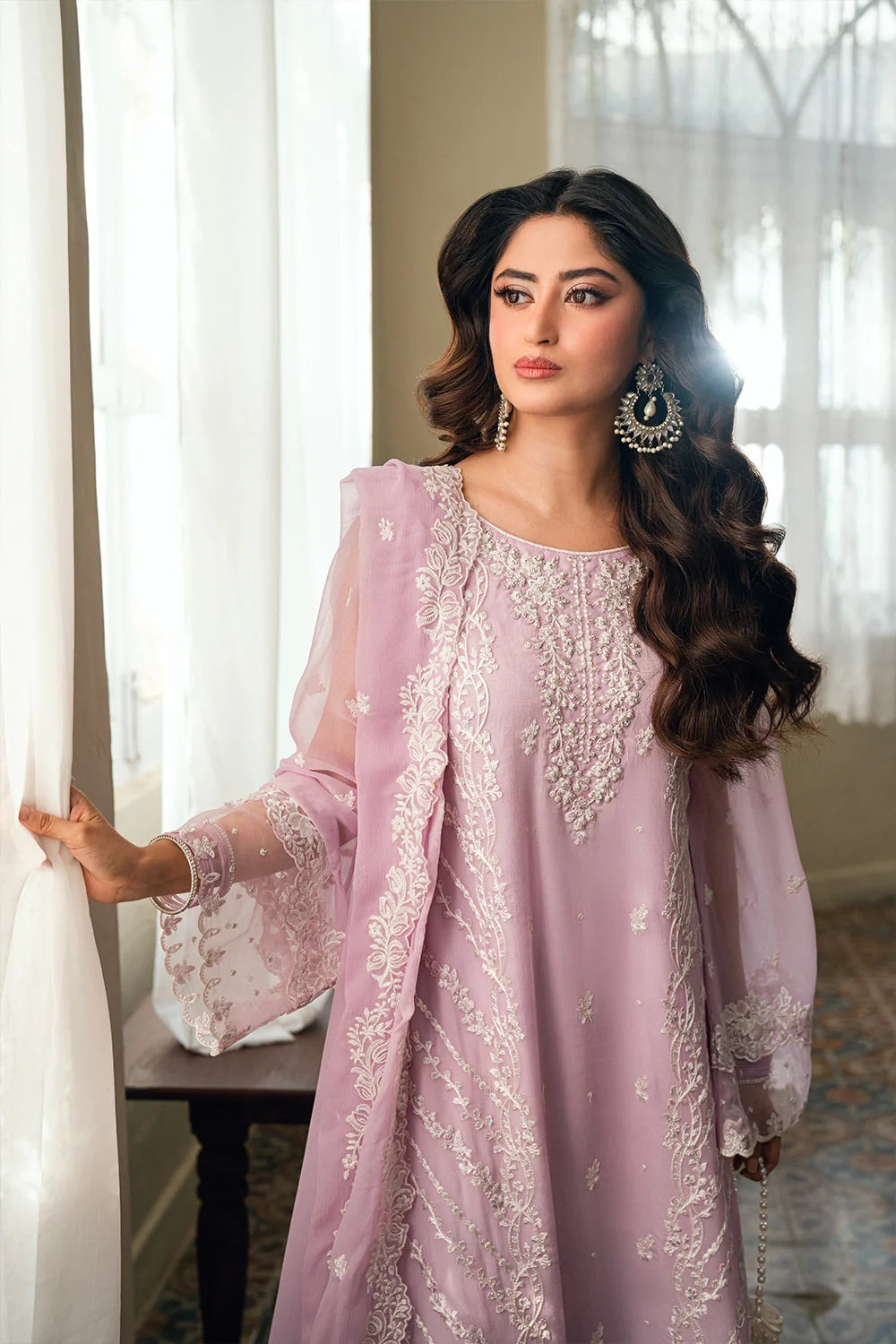 Azure Ensembles '26 - Premium 3 Piece Unstitched Suit (Wisteria)