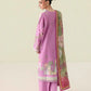 Roheenaz Rosette Soft Solstice 3-Piece Unstitched Lawn Suit | Printed Shirt with Embroidered Neckline & Chiffon Dupatta