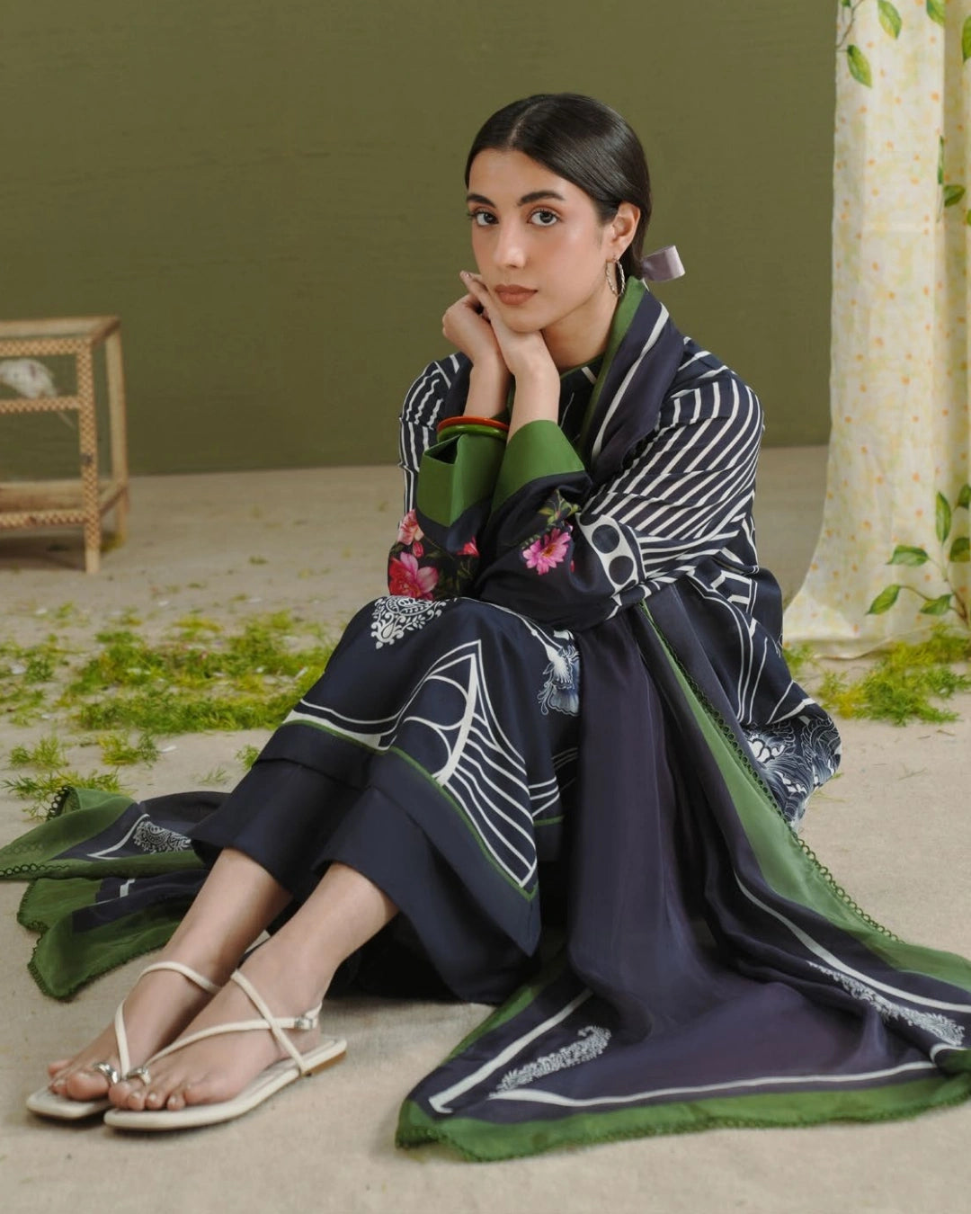 COCO Prints | 3-Piece Digital Printed Lawn Suit | (Unstitched) RAYA-10B
