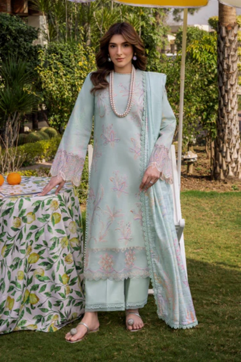 Rangrasiya Shireen | Printed Lawn Embroidered Ready-to-Wear Suit