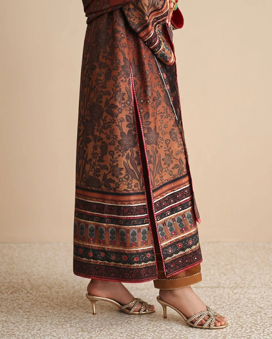 Hemline by Mushq Nirvana 26 Embroidered 3-Piece Unstitched Suit (Effortlessly Me)