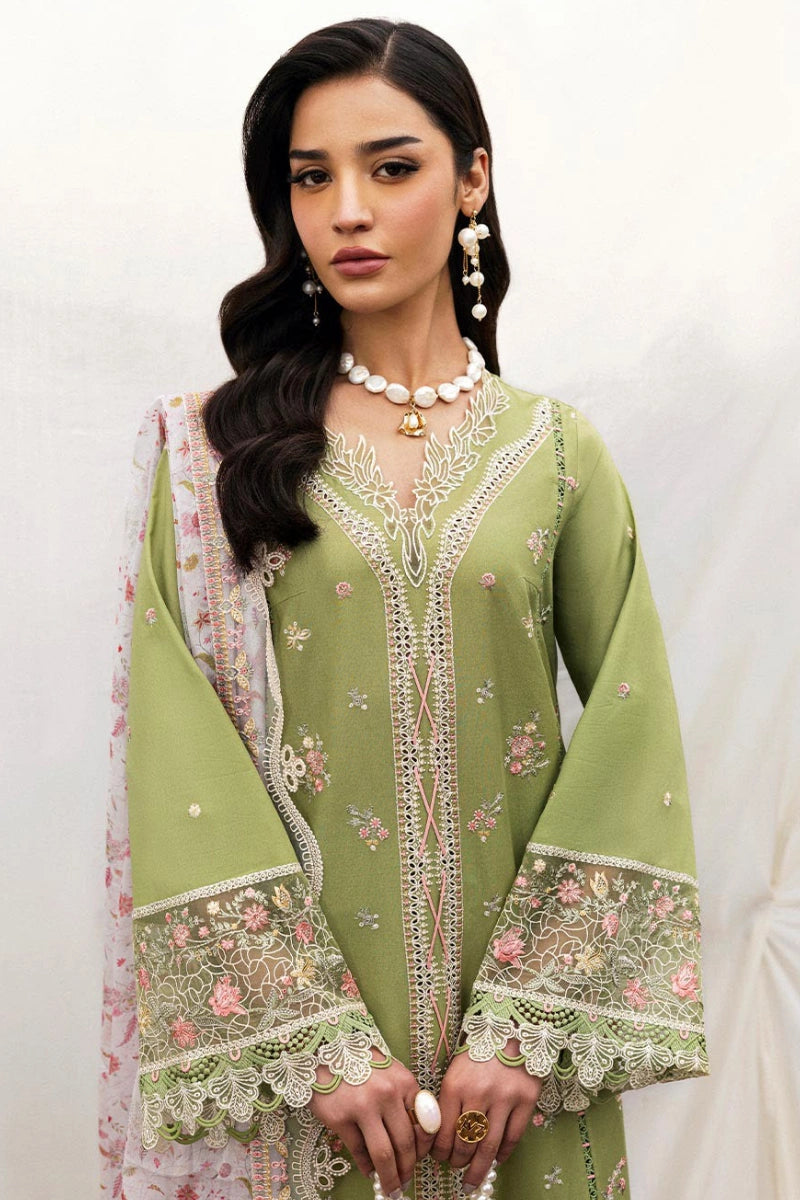 Qalamkar Qlinekari Inlays – Chikankari Embroidered Lawn Ready to Wear (DC #01)
