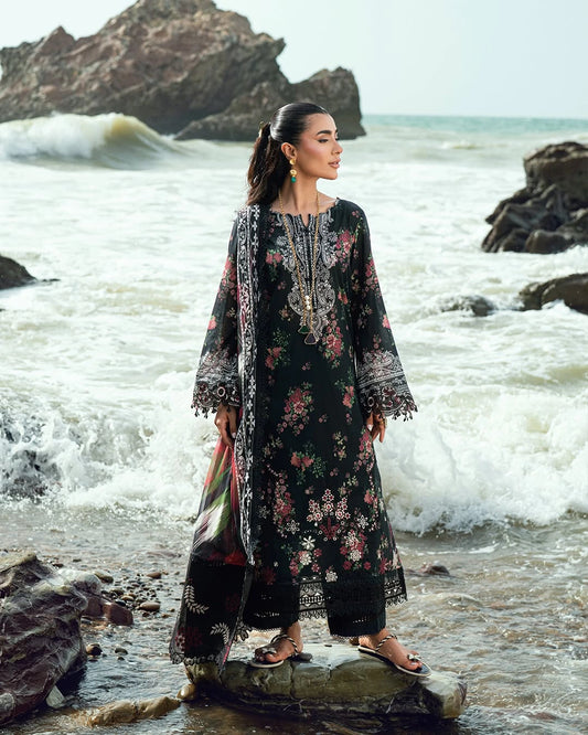 Gardenia by Nurèh – Embroidered & Printed Lawn 3 Piece Suit with Chiffon Dupatta (NSG-199)