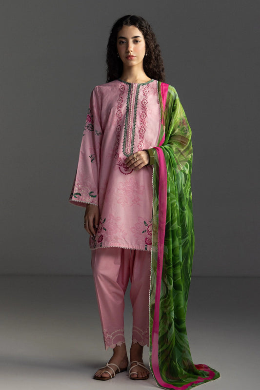 Coco By Zara Shahjahan Lawn 2026 – 3-Piece Embroidered Lawn Suit (MIRO-2A)