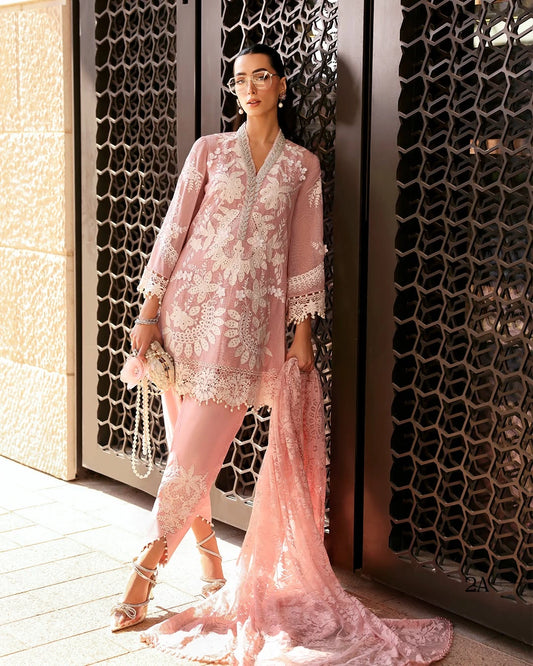 MARIA B LUXURY 3 Piece Embroidered Lawn Suit (Unstitched)