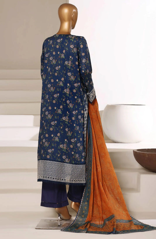 Sadabahar Signature Embroidered Lawn Stitched 3-Piece Suit – D-03 | Festive Collection