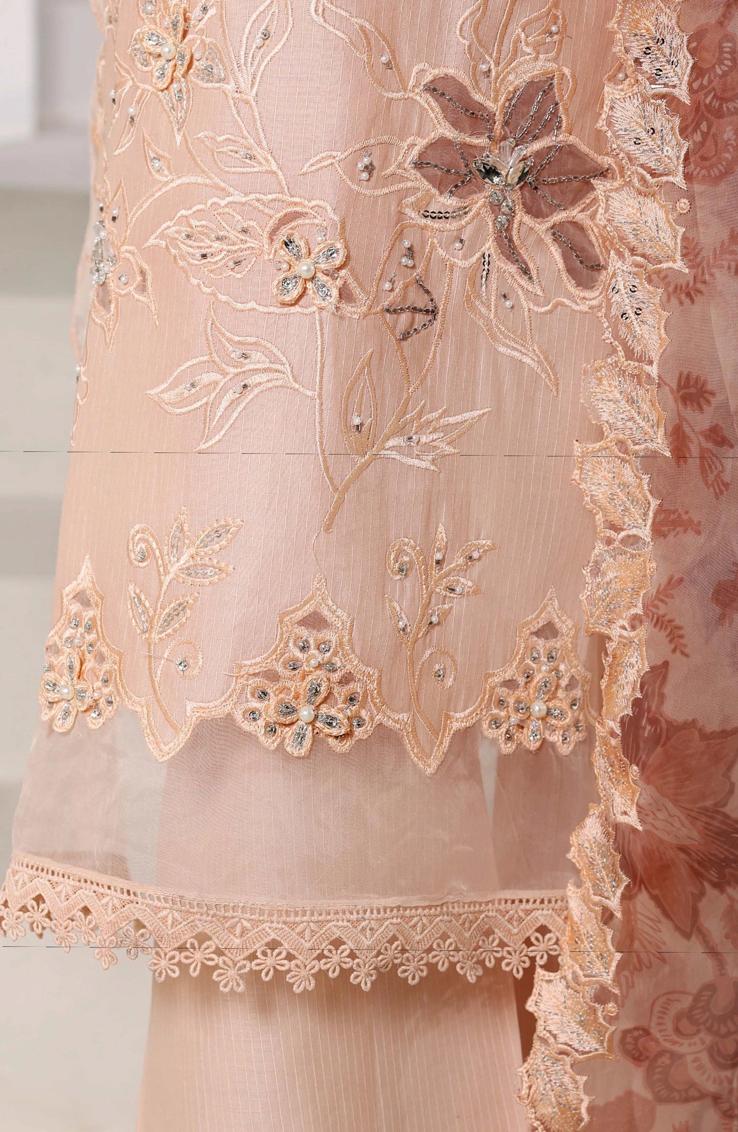 Sadabahar Luxury Embroidered Stitched 3-Piece Suit – D-03 | Festive Collection