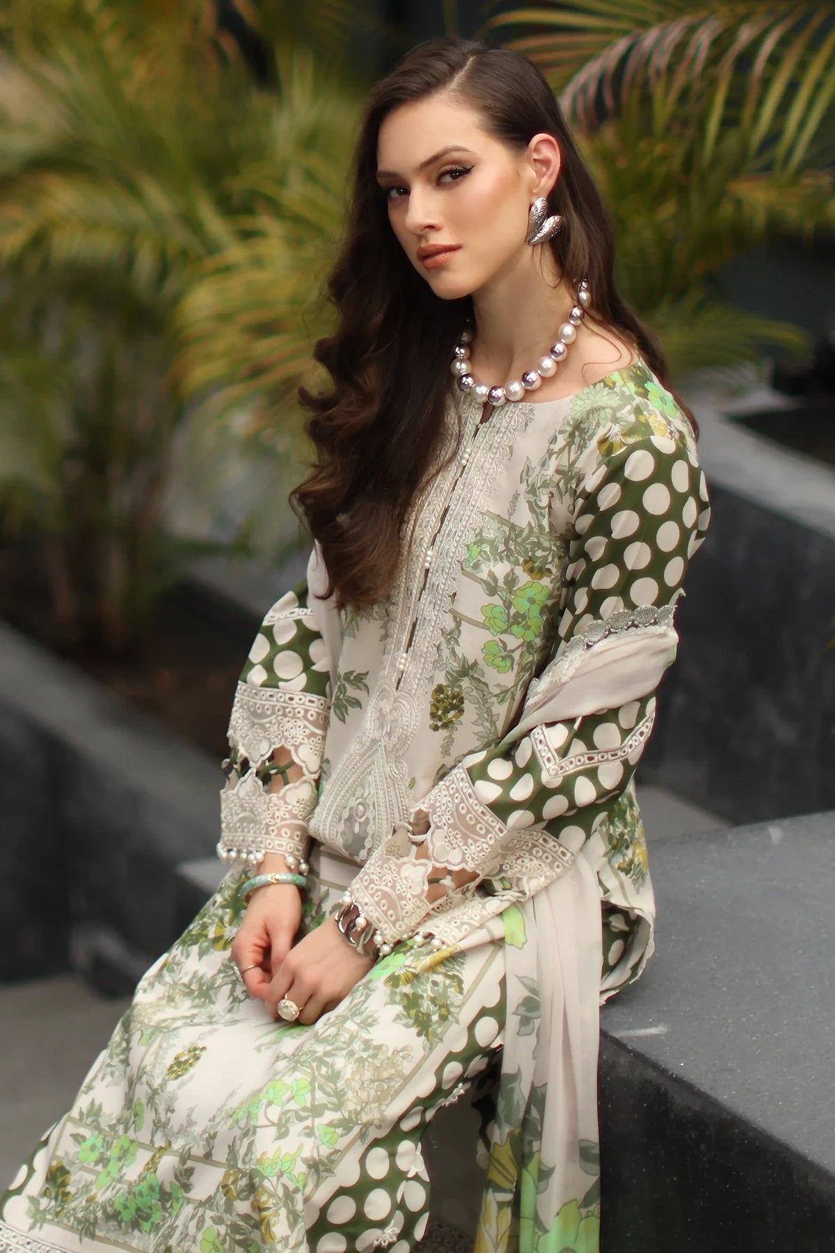 Charizma Signature Embroidered Printed Lawn 3 Piece Unstitched Suit (CS6-03)