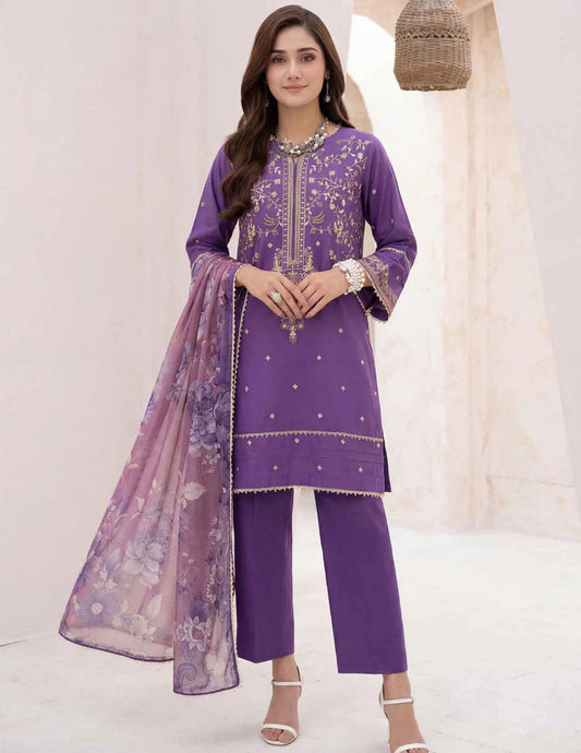 AMAL Spring Pret by Allys – 3PC Stitched Embroidered Suit | Spring Collection 2026