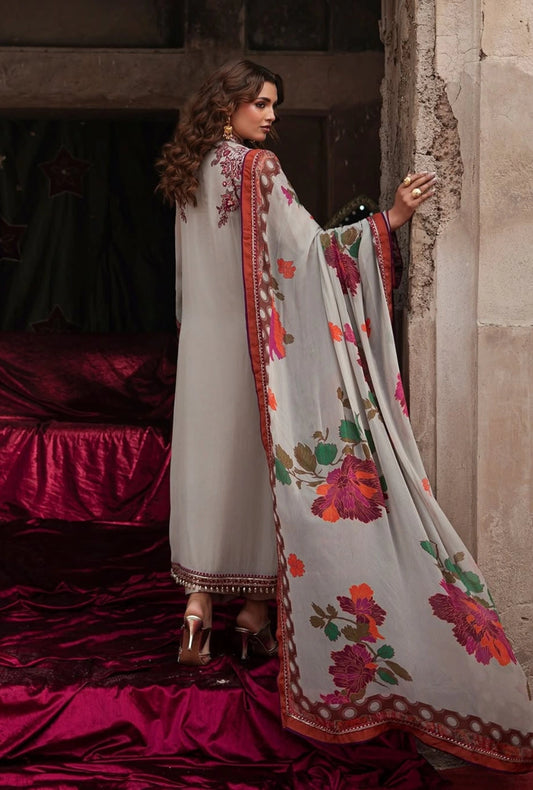 Vasal by Charizma | Premium Embroidered Formal Chiffon 4-Piece Suit with Pure Chiffon Dupatta - VSL6-01
