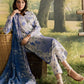 NUREH BLOOM Embroidered & Printed Doriya Lawn 3 Piece Unstitched Suit (BL-16)
