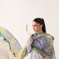 Roheenaz Rosette 3-Piece stitched Lawn Suit (Blush Meadow)