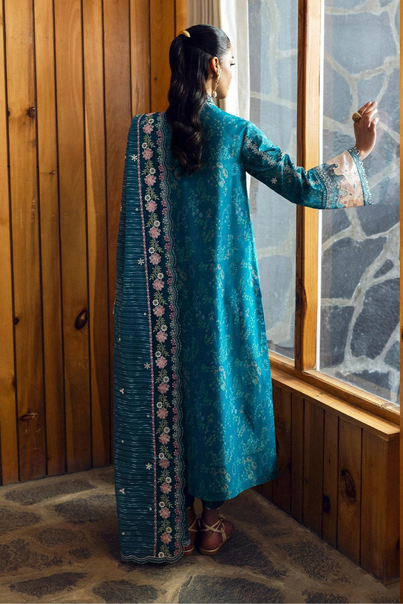 Qalamkar Qlinekari Inlays – Chikankari Embroidered Lawn Ready to Wear (DC #10)