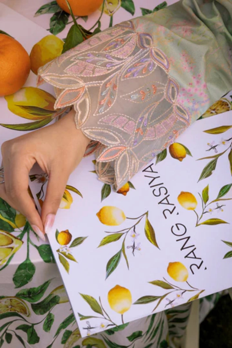 Rangrasiya Shireen | Printed Lawn Embroidered Ready-to-Wear Suit