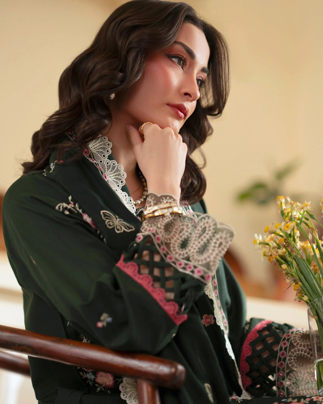 Ember lawn 26 by mahnur stitched (EM-011)