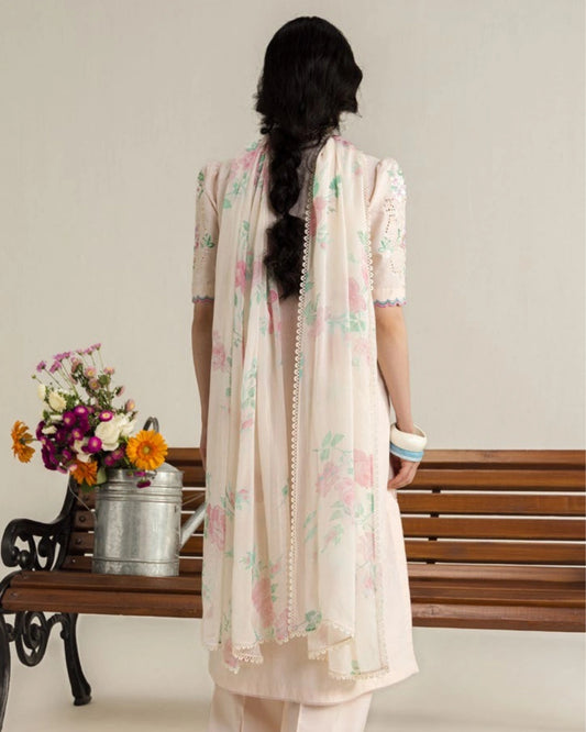 Coco By Zara Shahjahan Embroidered Lawn 3-Piece Unstitched Suit (Arlo-7B)