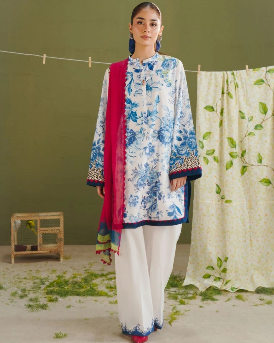 COCO Prints | 3-Piece Digital Printed Lawn Suit | (Unstitched) AERO-6A