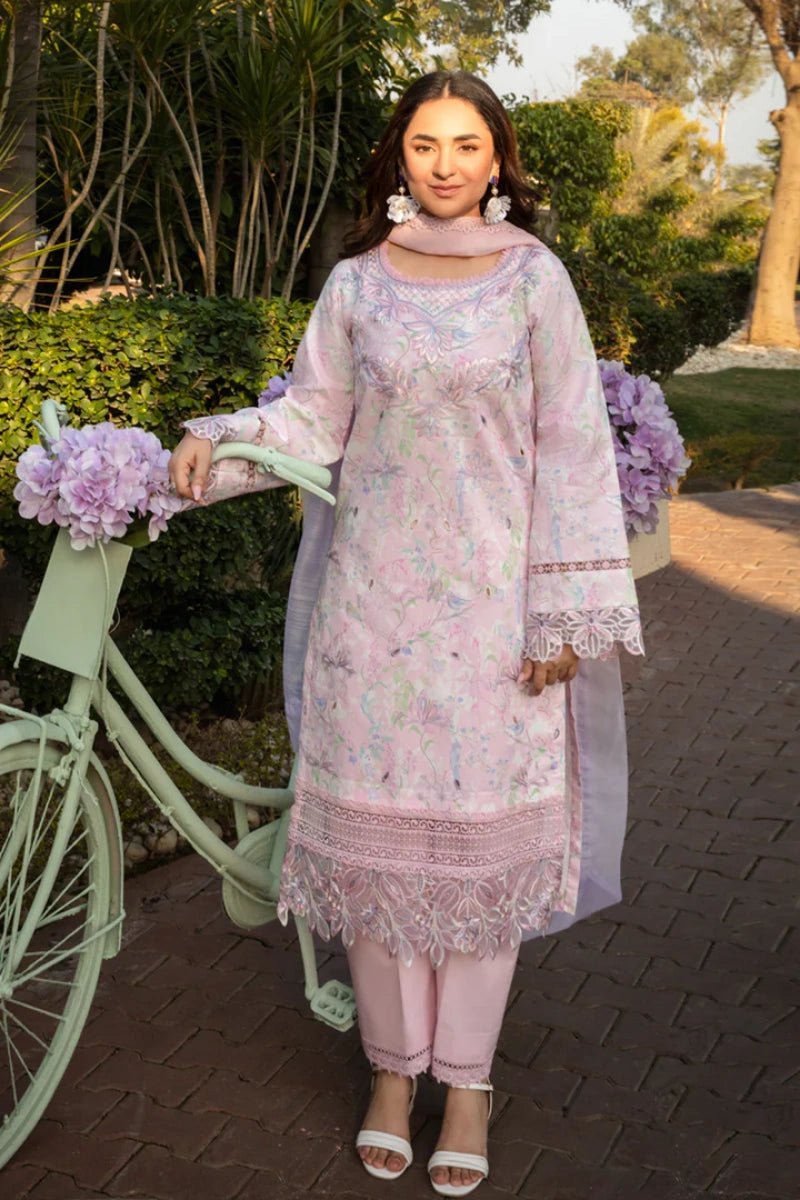 Rangrasiya Rania | Printed Lawn Embroidered Ready-to-Wear Suit