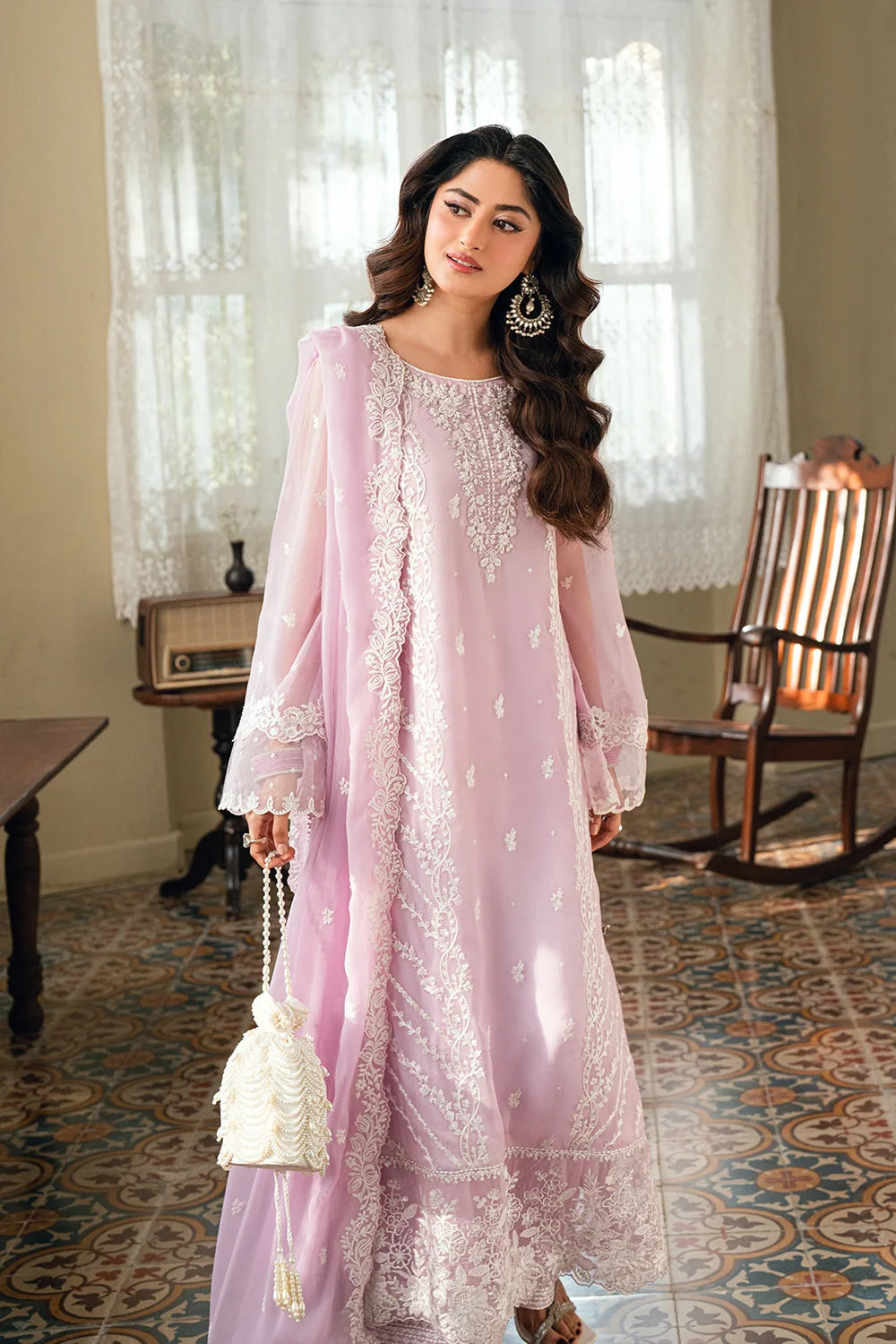 Azure Ensembles '26 - Premium 3 Piece Unstitched Suit (Wisteria)