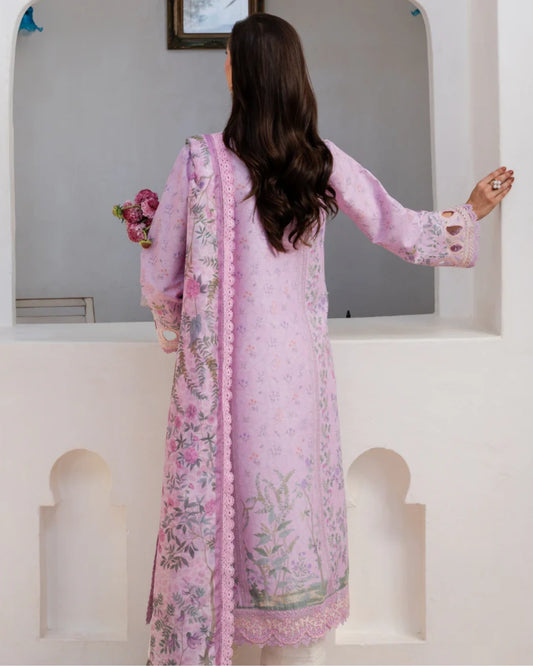Aabyaan Shezlin Chikankari Lawn 2026 – Embroidered 3 Piece Suit (Unstitched) AZ-11