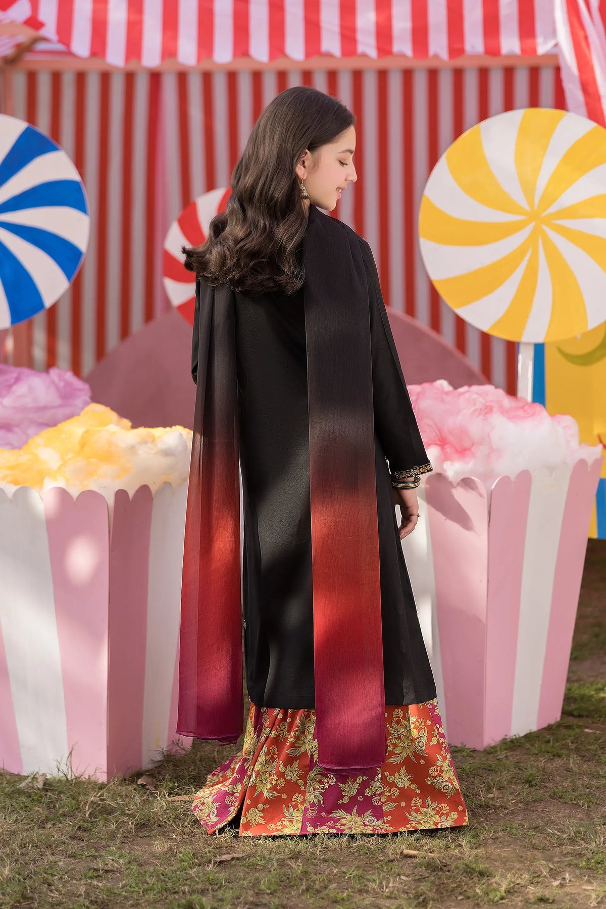 Garnet Embroidered Lawn Stitched 3 Piece Suit (Ladybug) | Summer Collection 2026