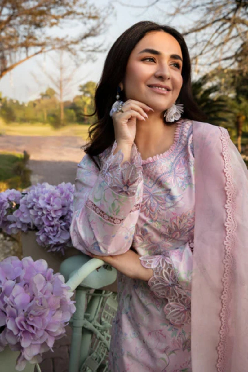 Rangrasiya Rania | Printed Lawn Embroidered Ready-to-Wear Suit