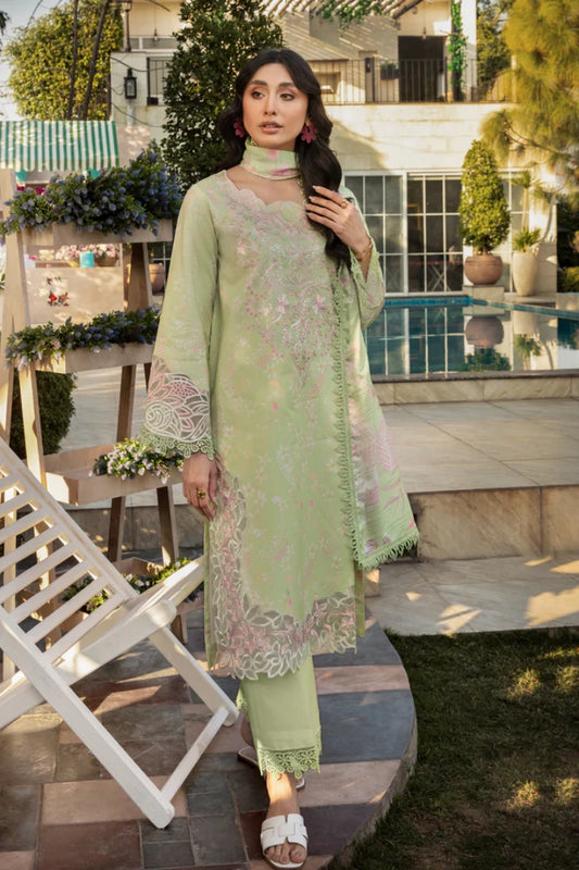 Rangrasiya Haniya | Printed Lawn Embroidered Ready-to-Wear Suit