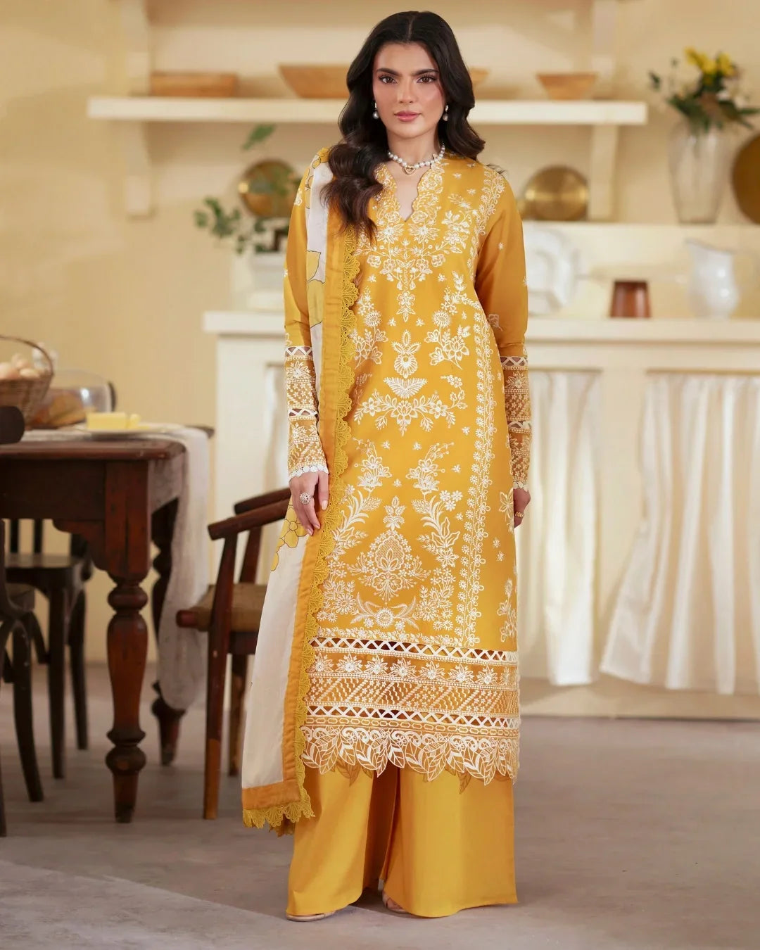 Ember lawn 26 by mahnur stitched (EM-013)