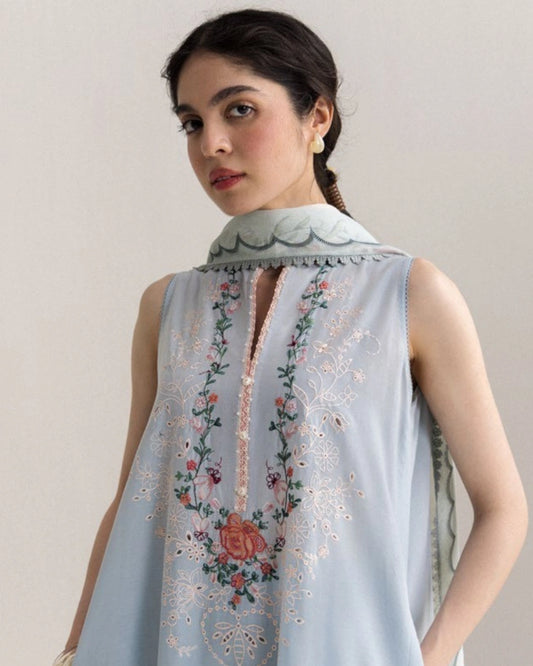 Coco By Zara Shahjahan Embroidered Lawn 3-Piece Unstitched Suit (Kian-8B)