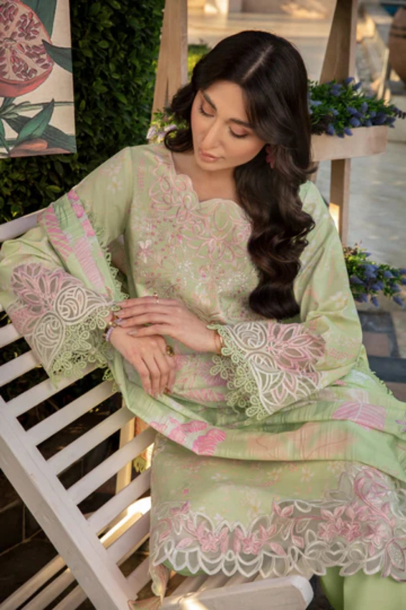 Rangrasiya Haniya | Printed Lawn Embroidered Ready-to-Wear Suit