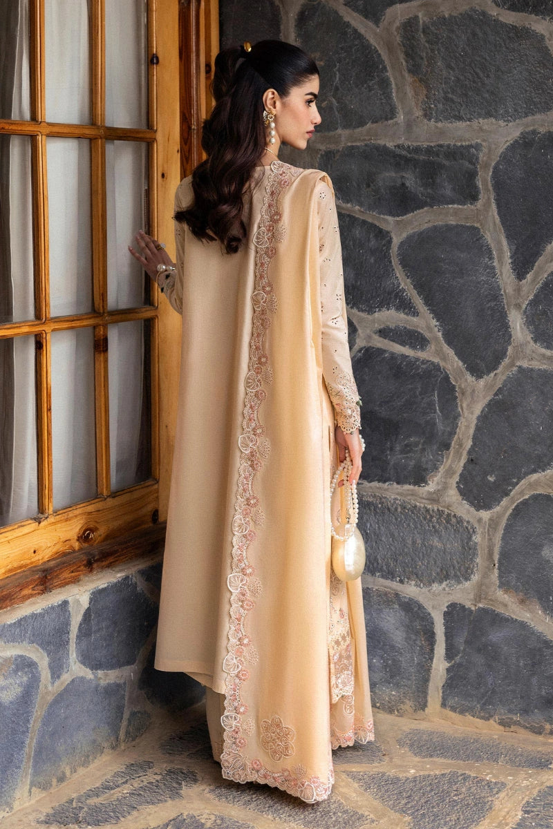 Qalamkar Qlinekari Inlays – Chikankari Embroidered Lawn Ready to Wear (DC #12)