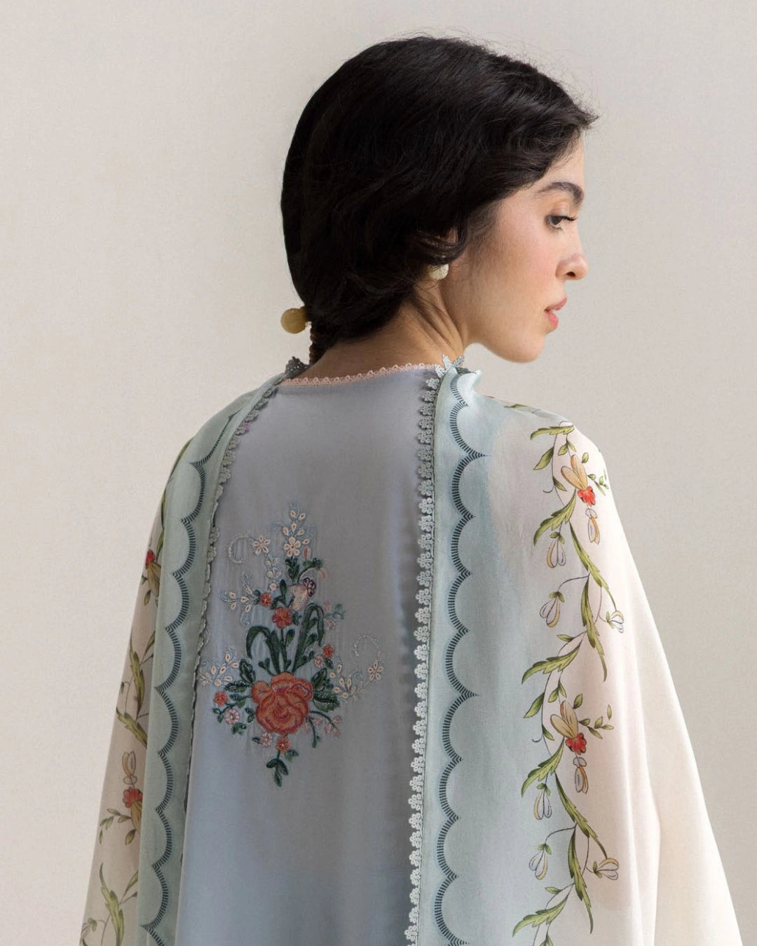 Coco By Zara Shahjahan Embroidered Lawn 3-Piece Unstitched Suit (Kian-8B)