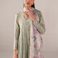 Iznik spring summer Mint Green Embroidered Lawn 3 Piece stitched Suit (SS-03)