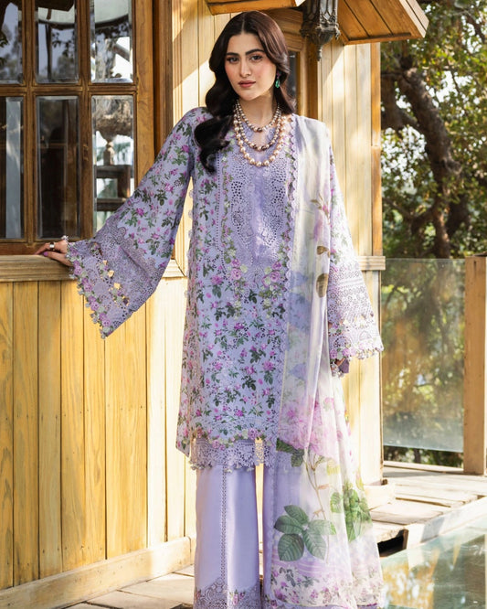 ELAF PREMIUM - Chikankari - Prints Collection with Chiffon (unstitched)