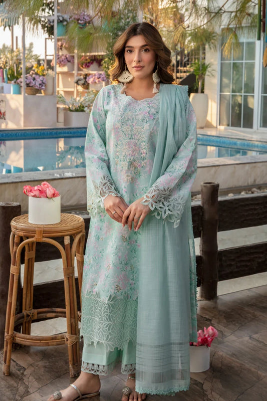 Rangrasiya Laraib | Printed Lawn Embroidered Ready-to-Wear Suit