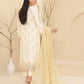 Tawakkal Embroidered Bamber Chiffon Suit With La Bella Viscose Jacquard Trouser D-001