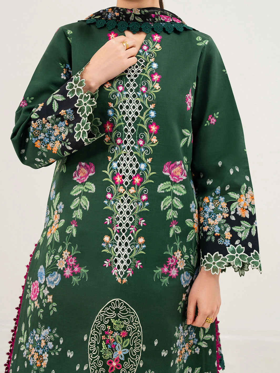 Annaya by Mahnur | Embroidered Lawn Unstitched 3-Piece Suit A-02