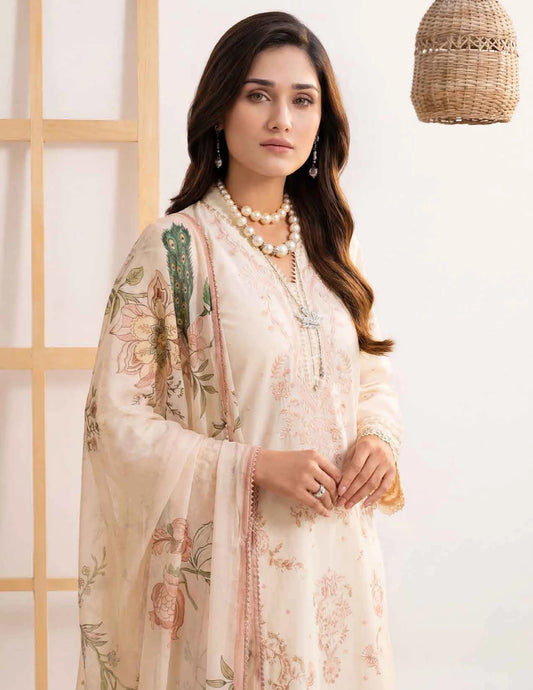 AMAL Spring Pret by Allys – 3PC Stitched Embroidered Suit | Spring Collection 2026
