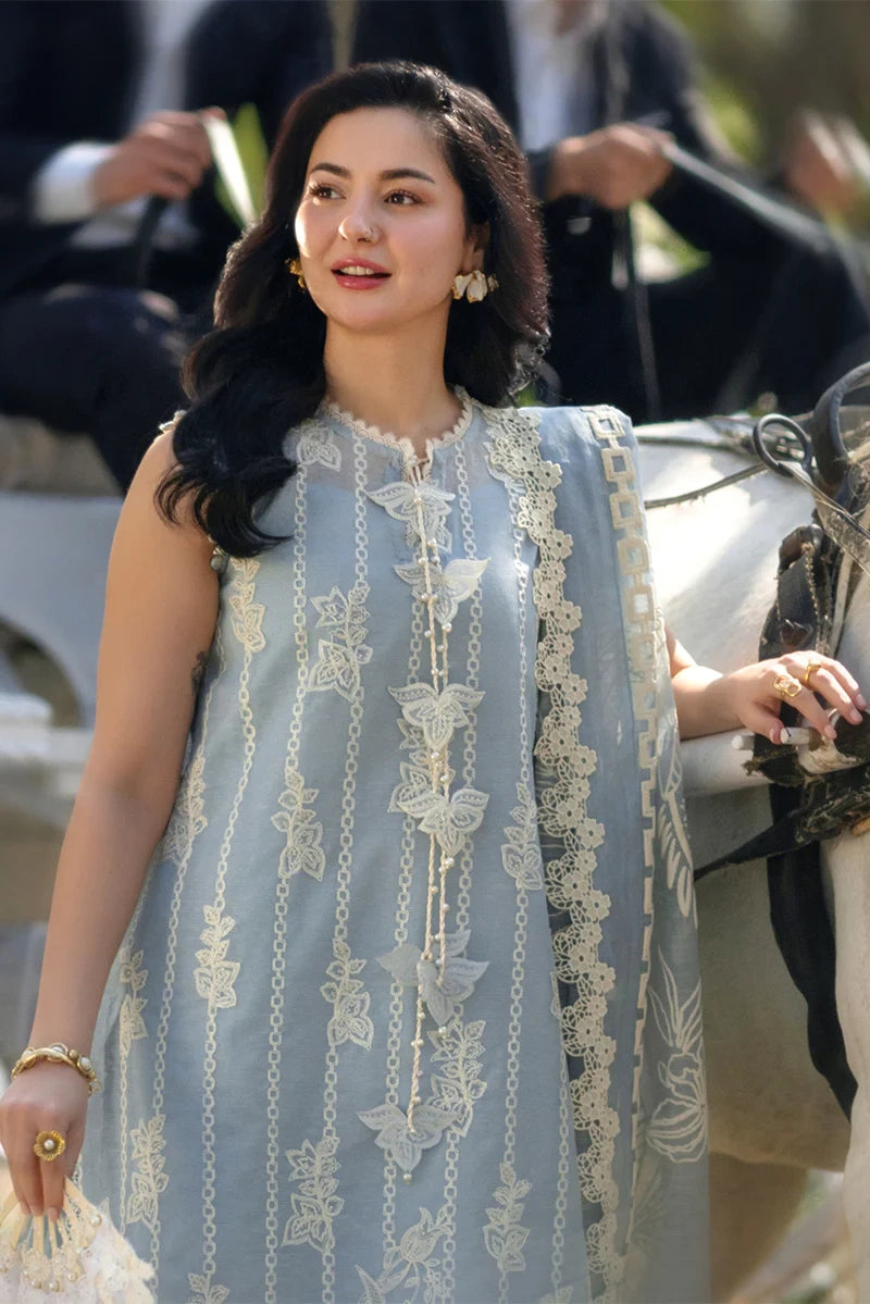 Rang Rasiya- Embroidered Lawn 3PC Unstitched Suit with Net Dupatta (Ayla)