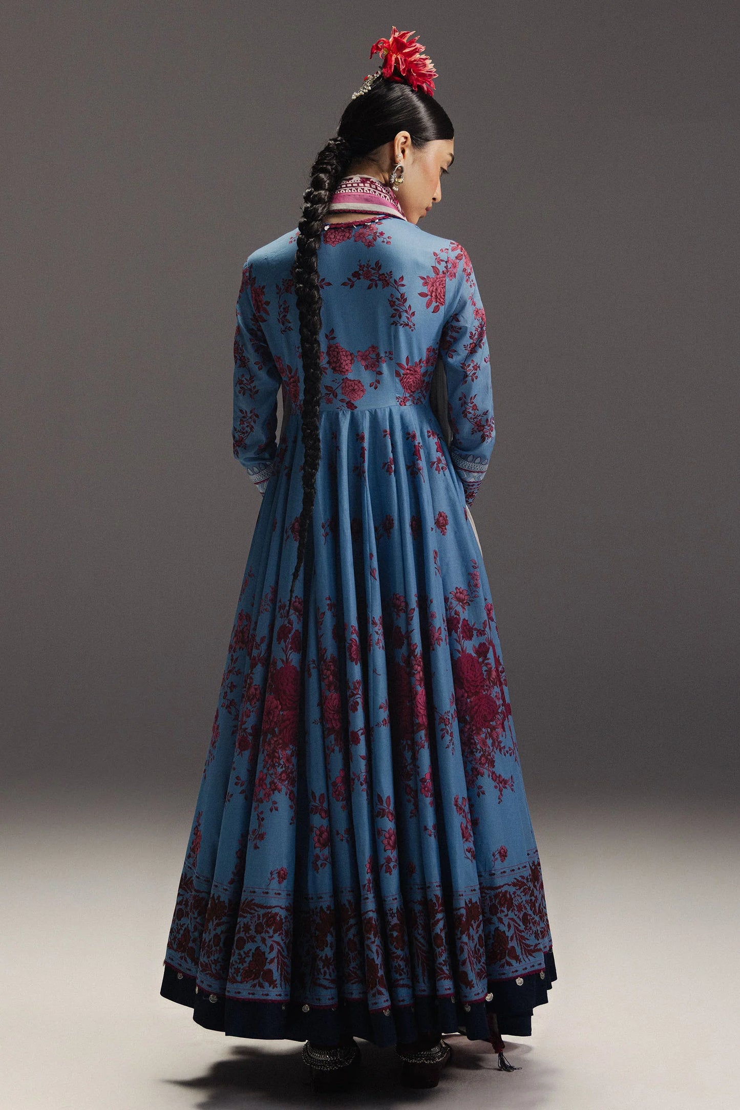 Anarkali by Zara Shahjahan Unstitched Digital Printed Pima Lawn Suit (Falak Ara-D2)