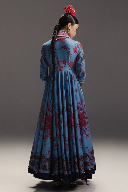 Anarkali by Zara Shahjahan Unstitched Digital Printed Pima Lawn Suit (Falak Ara-D2)