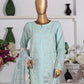 HZ Muse-Embroidered 3 Piece Outfit Stitched Suite SOFT CYAN (CSE-3P-212)