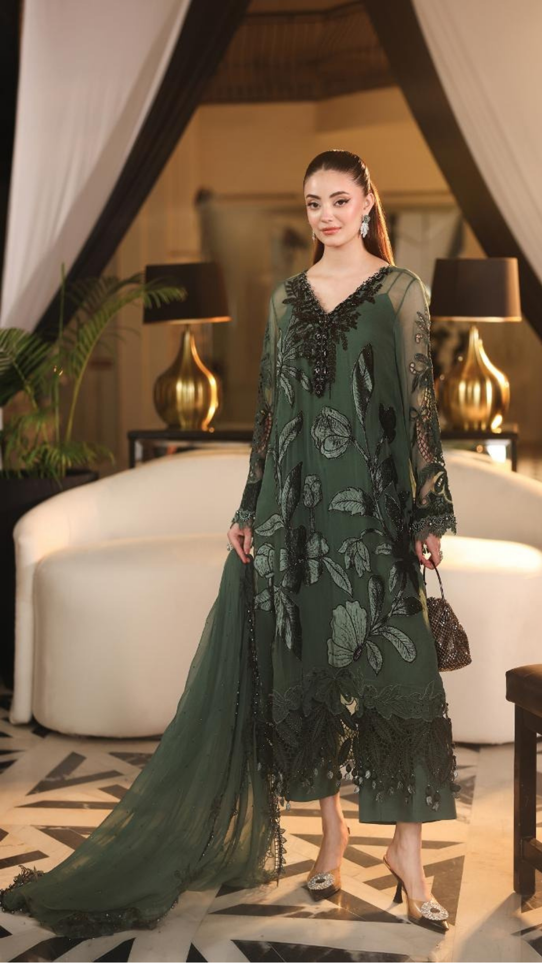 Maria.B 3-Piece Embroidered Chiffon Unstitched Suit (MPC-07-04)