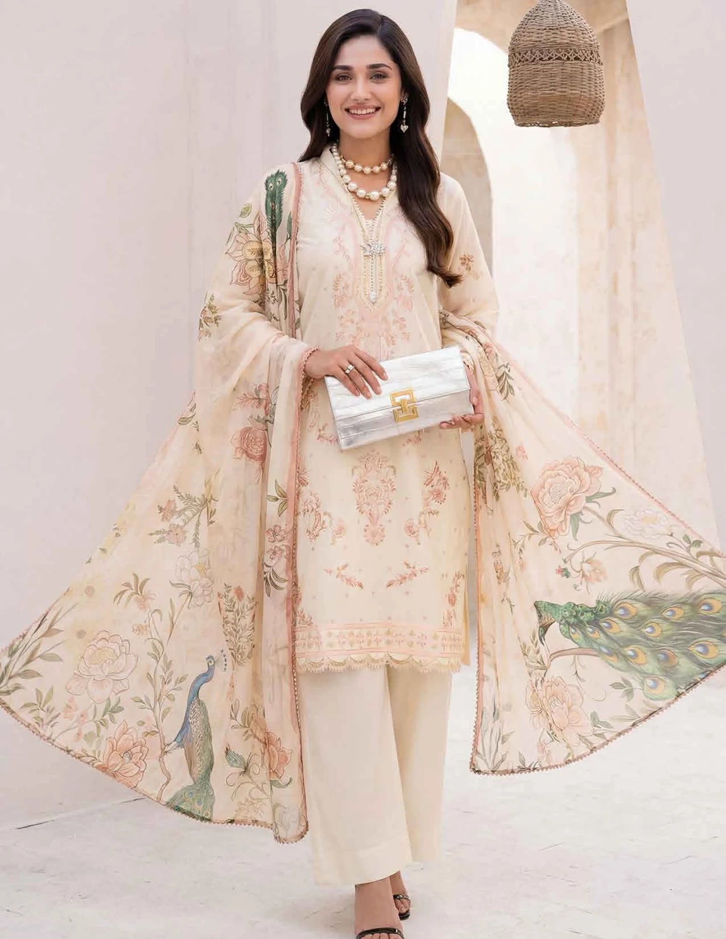 AMAL Spring Pret by Allys – 3PC Stitched Embroidered Suit | Spring Collection 2026