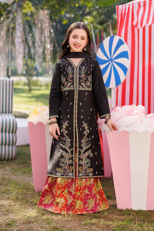 Garnet Embroidered Lawn Stitched 3 Piece Suit (Ladybug) | Summer Collection 2026
