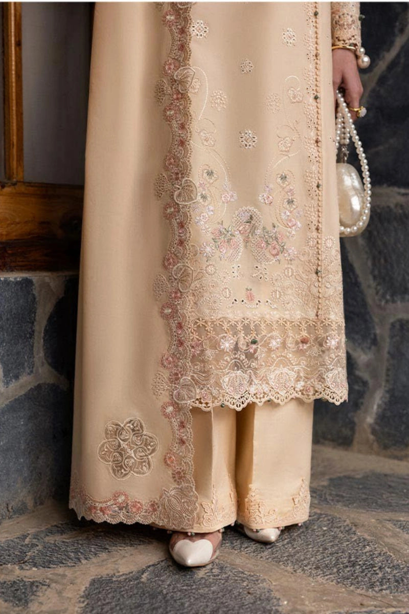 Qalamkar Qlinekari Inlays – Chikankari Embroidered Lawn Ready to Wear (DC #12)