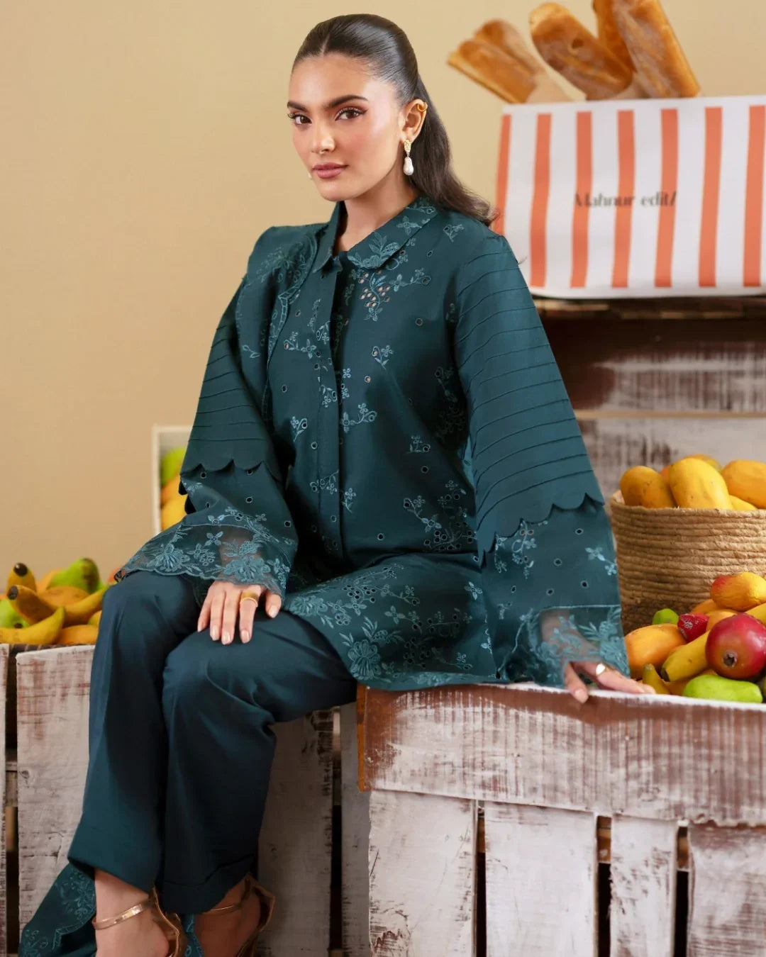 Ember lawn 26 by mahnur stitched (EM-014)